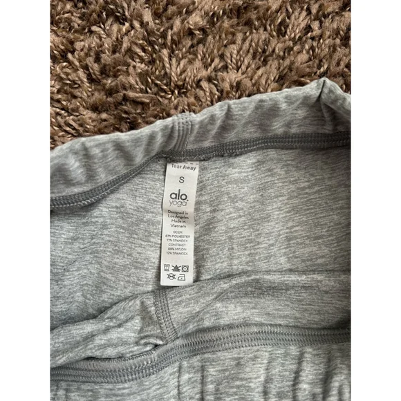 Women's Alo Yoga Biker Shorts Size S Gray - Picture 5 of 5